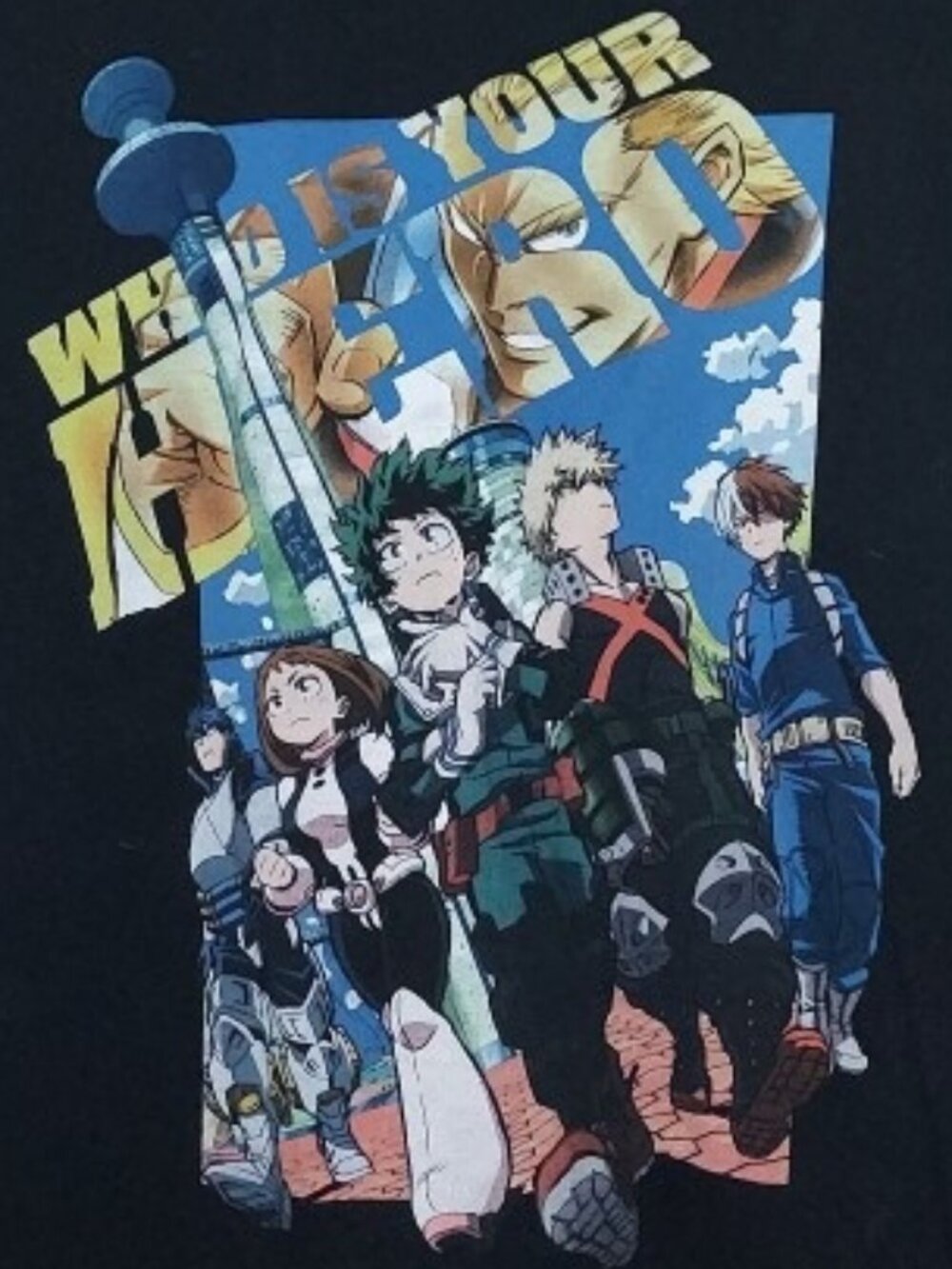 My Hero Academia WHO IS YOUR HERO SHIRT ❤️ Inspired by Movie Mens/Adult Sz M - Picture 2 of 4
